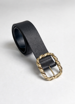 Cinto de Couro Preto