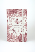 Caderno de Receitas Borboletas Rosa - Kitchen Notes