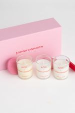 Trio de Velas Aromáticas Pitanga, Bergamota e Manga Verde - 50g