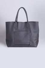 Bolsa de Couro Personalizável Cinza & Rosa 