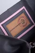 Bolsa de Couro Personalizável Cinza & Rosa 