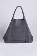 Bolsa de Couro Personalizável Cinza & Rosa 