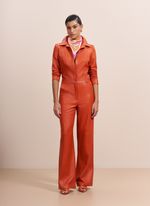 Camisa de Couro Laranja