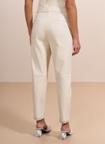 Calça Alfaiataria de Couro Off-White