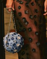 Bloom Bag De Couro Azul