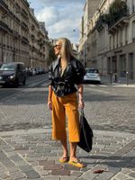 Jaqueta de Couro Oversized Preto