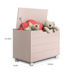 Bau Caixa De Brinquedos Toys Rose [F066]