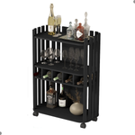 Buffet Bar Adega Frisado Preto [F066]