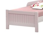 Cama Solteiro Casa Princesa Branco Rosa [F066]