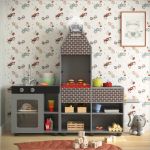 Churrasqueira E Cozinha Infantil Completa Cinza [F066]