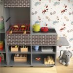 Churrasqueira E Cozinha Infantil Completa Cinza [F066]