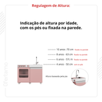 Cozinha De Brinquedo Infantil Mini Cinza Preto [F066]