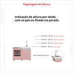 Cozinha De Brinquedo Infantil Mini Rosa Branco [F066]