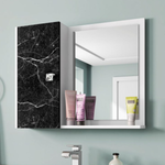 Espelheira Para Banheiro Moderna E Funcional Branco Nero [F066]