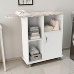 Tábua De Passar Roupa Com Nichos E Porta Branco [F066]