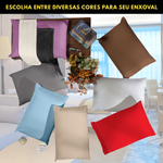 Kit 2 Fronhas Travesseiro 70x50 Capa Protetor Ponto Palitos