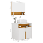 Kit Banheiro Harmonia Branco Naturalle [F066]