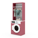 Lavadora De Brinquedo Cabideiro Quarto Infantil Branco Rosa [F066]