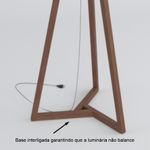Luminaria De Piso Tripé Design Moderno Preto [F066]