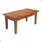 Mesa Centro 100x50 Ripada Madeira Rustica Castanho [F066]