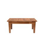 Mesa Centro 80x40 Ripada Madeira Rustica Castanho [F066]