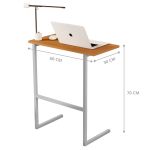 Mesa De Apoio Para Notebook Industrial Nature Cinza [F066]