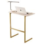 Mesa De Apoio Para Notebook Industrial Pérola Dourado [F066]
