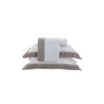 Jogo De Cama 300 Fios Manhattan Kacyumara Branco/Fend