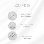 Cobre Leito 300 Fios Satinée Kacyumara Nissi