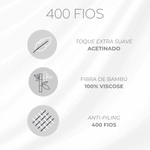 Jogo De Cama 400 Fios Bambu Bali Kacyumara Rose