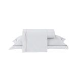 Jogo De Cama 200 Fios Festone Classico Kacyumara Branco/Fend