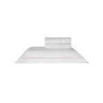 Jogo De Cama 200 Fios Festone Classico Kacyumara Branco/Rose