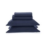 Jogo De Cama 200 Fios Vida Bela Kacyumara Azul Marinho