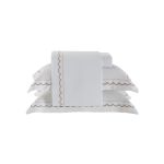 Jogo De Cama 300 Fios Algarve Kacyumara Branco/Fend