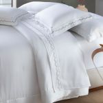 Jogo De Cama 300 Fios Algarve Kacyumara Branco/Fend
