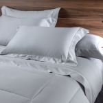 Jogo De Cama 300 Fios Istambul Kacyumara Prata/Branco