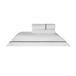 Jogo De Cama 300 Fios Lazio Kacyumara Branco/Preto