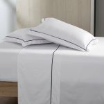 Jogo De Cama 300 Fios Lazio Kacyumara Branco/Preto