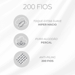 Kit 02 Fronhas 200 Fios 50x70cm Vintage Estrela