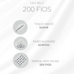 Kit 02 Fronhas 200 Fios 50x70cm Vida Bela Harry