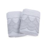 Kit 02 Toalhas Lavabo 100% Algodão Rafinatto Trussardi