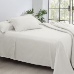 Lençol Sem Elástico 300 Fios Satinée Kacyumara Off White