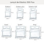 Lençol de Elástico 300 Fios Satinée Kacyumara Chumbo Graff