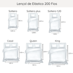 Lençol de Elástico 200 Fios Vida Bela Kacyumara Azul Marinho