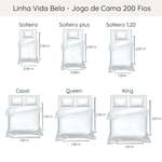 Jogo De Cama 200 Fios Vida Bela Kacyumara Suton