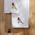 Kit 2 Toalhas Lavabo 100% Algodão Trussardi