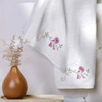 Kit 2 Toalhas Lavabo 100% Algodão Trussardi