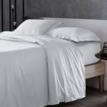 Jogo De Cama 300 Fios Lazio Kacyumara Branco/Prata