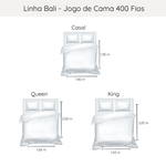 Jogo De Cama 400 Fios Bambu Bali Lino Kacyumara Fend