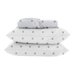 Jogo de Cama Simples 180 Fios New Innovi Kacyumara Poá Nick